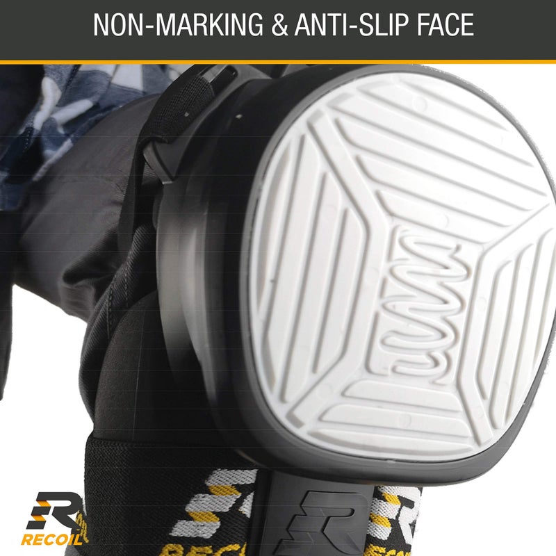 Recoil Knee Pads for Work Knee Pads | Construction Knee Pads for Tiling, Flooring, Roofing & Carpentry | rodilleras para trabajo | Spring Loaded Heavy Duty Knee Pad System | rodilleras de trabajo | - Image 5